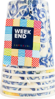 Стакани паперові 250мл Лимон Karnaval Weekend 6шт
