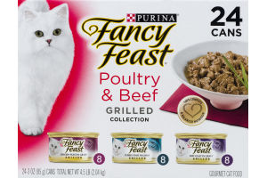 Purina Fancy Feast Grilled Collection Poultry & Beef - 24 CT