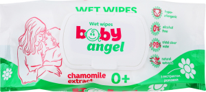 Салфетки влажные ежедневные Baby angel Snow wipes 120шт