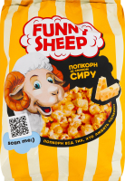 Попкорн солоний з ароматом сиру Funny Sheep м/у 90г