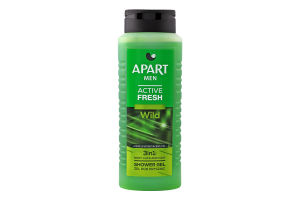 Гель для душу чоловічий 3в1 Wild Active fresh Apart 500мл