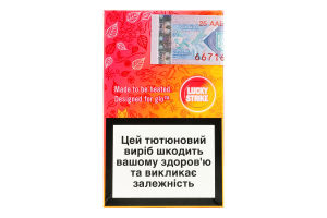 Изделие табакосодержащее для электрического нагревания с фильтром Lucky Strike Blush Switch 20шт
