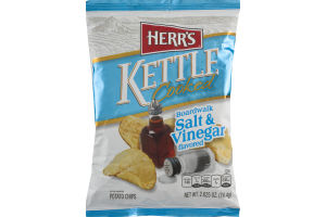 Herr's Kettle Cooked Boardwalk Salt & Vinegar Potato Chips