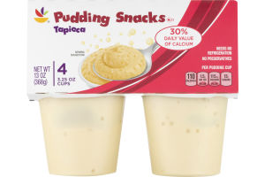 Ahold Pudding Snacks Tapioca - 4 CT
