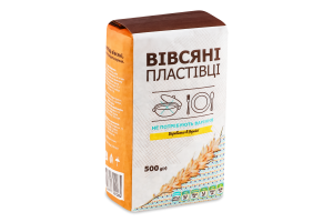 Пластівці вівсяні 500 г пак. що не потребують варіння