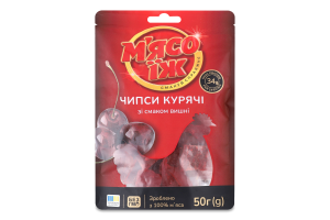 Чипсы куриные со вкусом вишни М'ясо їж д/п 50г