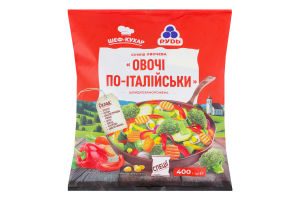 Суміш швидкозаморожена для жарки Овочі по-італійськи Шеф-кухар Рудь м/у 400г