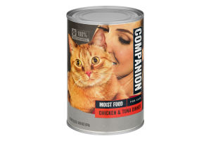 Companion Moist Cat Food Chicken & Tuna Dinner