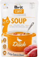 Корм д/котів Суп з качкою 75г пауч Бріт Кеа