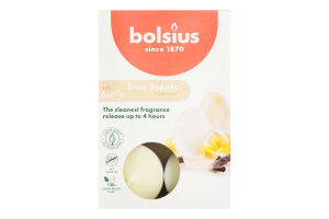 Н-р Bolsius Свічки Ваніль аромат чайні 6шт