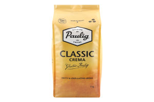 Кава натуральна в зернах Classic Crema Paulig м/у 1кг