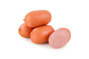 Сардельки вареные из мяса птицы Мартадельки Родинна ковбаска в/с кг