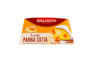 Кекс Balocco з крем-начин карамель та панна котта