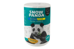 Рушники паперові 3-х шарові Extra Care Snow Panda 1шт