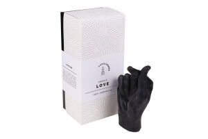 Свічка декоративна Candlehand Love чорна