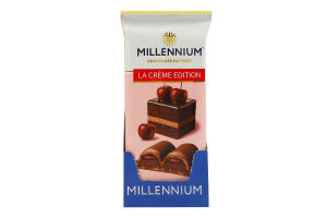 Шоколад молочный с кремовой и вишневой начинками La creme edition Millennium м/у 100г
