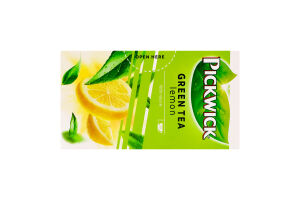 Чай зелений ароматизований з лемонграсом та цедрою лимона Pickwick к/у 20х2г