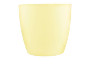 Горщик квіт. Don-Plast AGA MAT 18 см жовтий DA 18 MAT И286 (Польща)