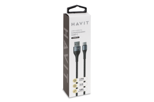 Кабель Havit USB to Type-C black 1м HV-CB651C