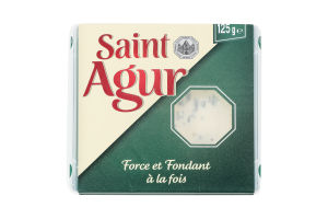 Сыр с синей плесенью безлактозный Saint Agur лоток 125г