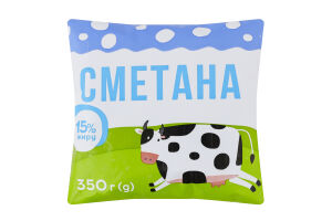 Сметана 15% ТОВ Альдіс Д м/у 350г