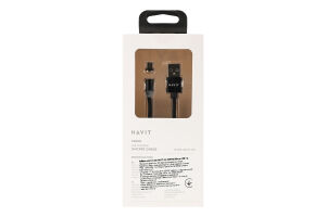 Кабель д/смартфону магнітний micro-USB HV-H6162 Хевіт