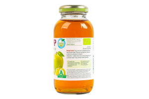 Сік для дітей від 4міс пастеризований яблучно-виноградний Organic Hipp с/пл 0.2л