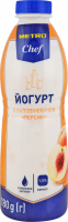 Йогурт 1.5% з пребіотиком лактулози з наповнювачем Персик METRO Chef п/пл 780г