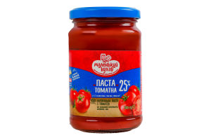 Паста томатная 25% пастеризованная Маленький кухар в/с с/б 300г