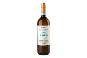 Вино 0.75л 12% белое сухое DOC Пино Гриджио Terra Italianica бут