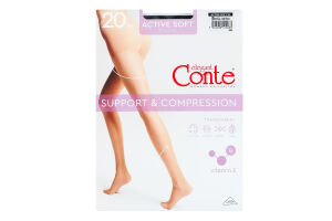 Колготки жіночі Conte elegant Active soft 20den 5 nero