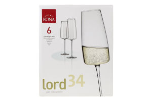 Набор бокалов для шампанского 340мл №7023 Champagne flute Lord 34 Rona 1шт