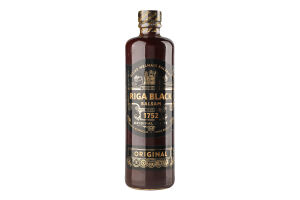 Напій алкогольний 0.5л 45% міцний Original Riga Black Balsam пл