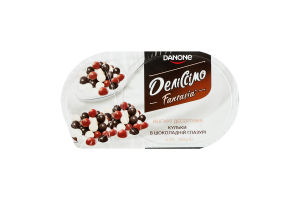 Йогурт 6.3% десертный 91г + шарики злаковые в шоколадной глазури 9г Fantasia Деліссімо ст 100г