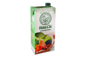 Сок мультивитаминный с мякотью Наш сік т/п 1.93л