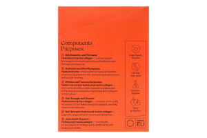 Дієтична добавка PERLA® Морський колаген зі смаком персика, 30 стіків по 5,7 г. З підсолоджувачем.