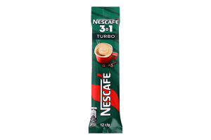 Напій кавовий розчинний 3в1 Turbo Nescafe м/у 12г