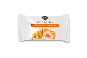 Круасанчик з абрикосовим наповнювачем RIOBA м/у 45г