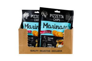 Снеки хрустящие Маринара Pizzetta Chips Snacks of the World д/п 70г