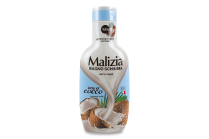 Гель-пена для душа и ванны Кокосовый Malizia 1л
