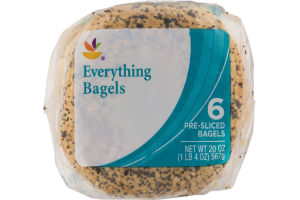 Ahold Everything Bagels - 6 CT