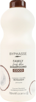 Шампунь для фарбованого волосся з кокосом Family Fresh Delice Byphasse 750мл