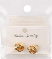 Сережки-гвіздки жовтий метал в асортименті ZBYK250513142