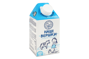 Сливки 10% ультрапастеризованные АТ Одеський консервний завод дитячого харчування т/п 500г