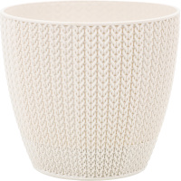 Вазон д/квітів Сумела 0,5л сіро-білий/бежевий Серінова