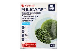 Добриво мінеральне д/самшиту та вічнозелених чагарників весна-літо 20г Folicare