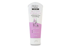 Крем для ног с мочевиной и экстрактом лаванды Питание и смягчение Butter Formula Beautyderm 75мл