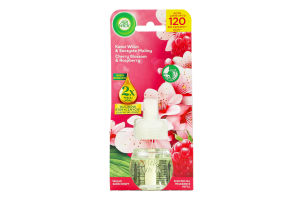 Флакон змінний до електричного ароматизатора повітря Цвіт вишні та свіжість малини Air Wick 19мл