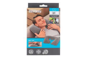 Подушка надувна флокірована для шиї 37х24х10см №67006 Bestway 1шт