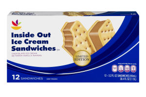 Ahold Ice Cream Sandwiches Limoncello - 12 CT